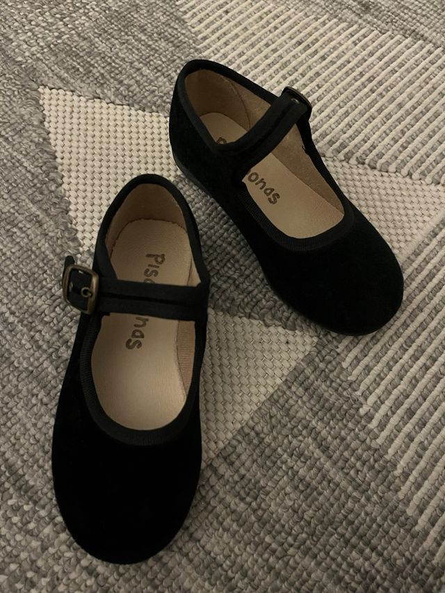 Merceditas terciopelo negro