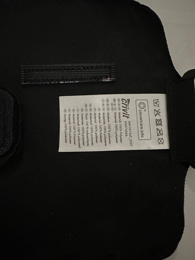 Brazalete deportivo móvil negro