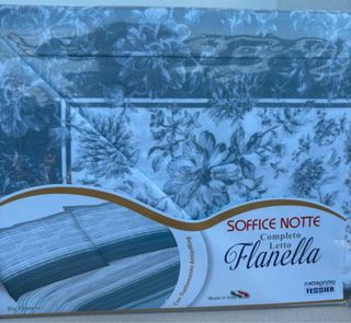 2 Lenzuola Flanella Piazza Mezza