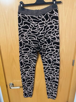 Leggings estampado leopardo beige y negro