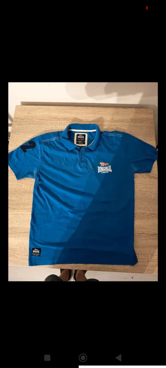 Polo Lonsdale azul talla M
