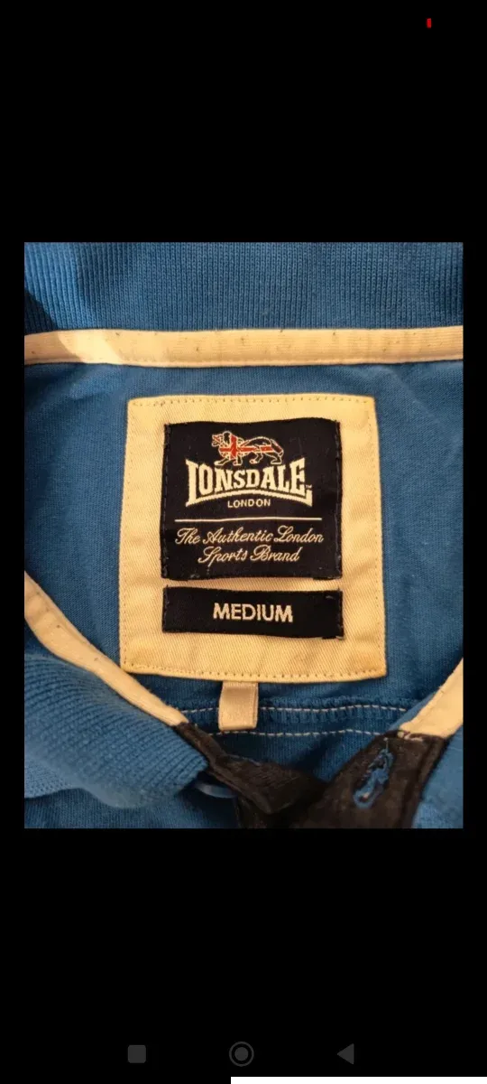 Polo Lonsdale azul talla M