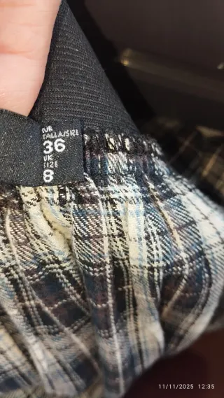 Falda cuadros mini talla S