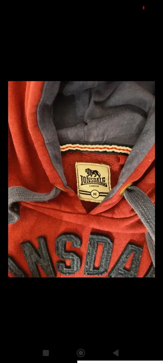 Sudadera Lonsdale London Roja y Azul