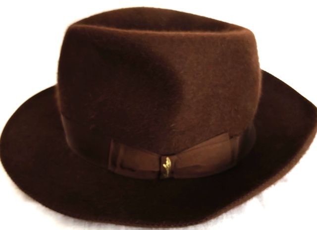 Cappello Borsalino Fedora Marrone Originale