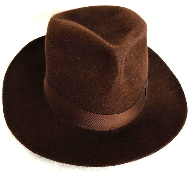 Cappello Borsalino Fedora Marrone Originale