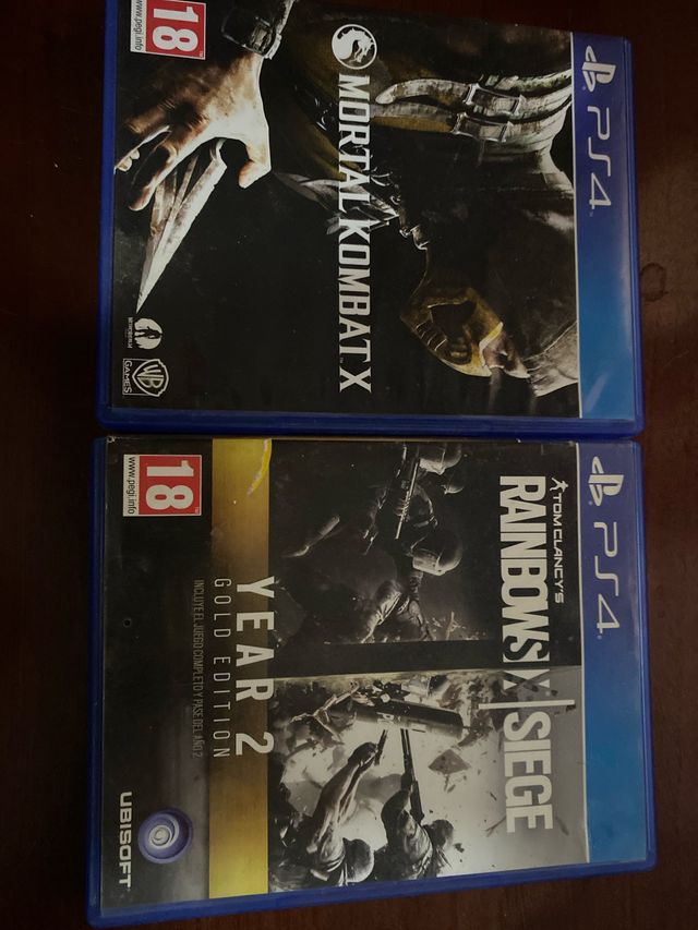 Mortal Kombat X y Rainbow Six Siege PS4
