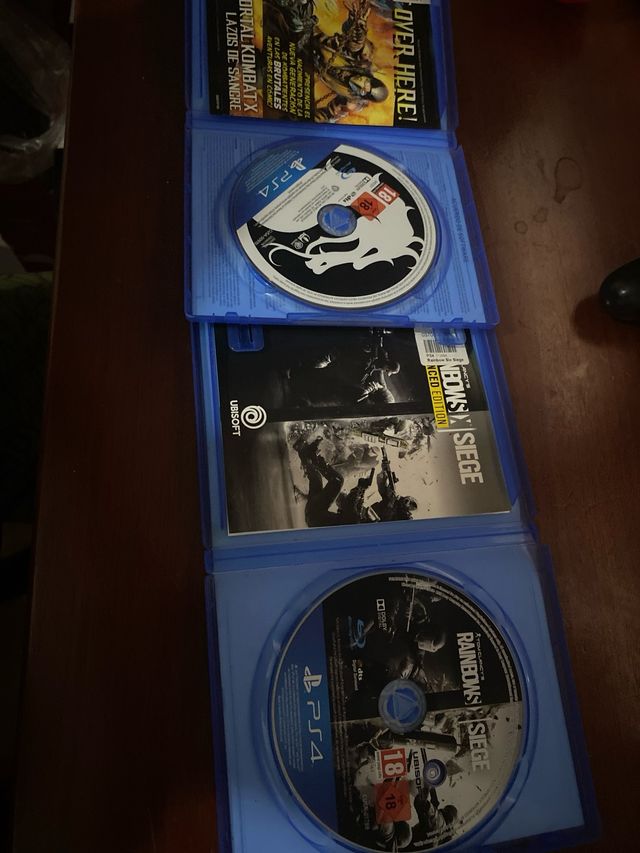 Mortal Kombat X y Rainbow Six Siege PS4