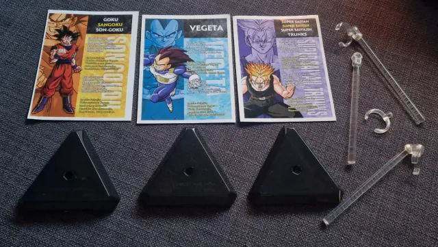 Figuras Goku, Vegeta y Trunks