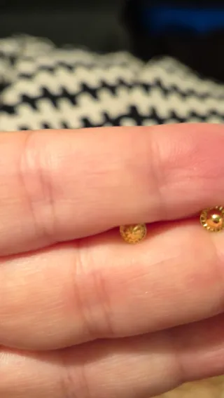 Pendientes oro 18k y turquesas naturales.