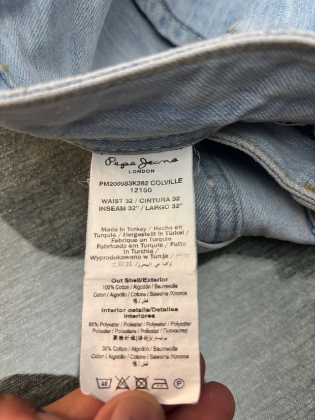 Pepe Jeans Colville W32 L32 azul claro