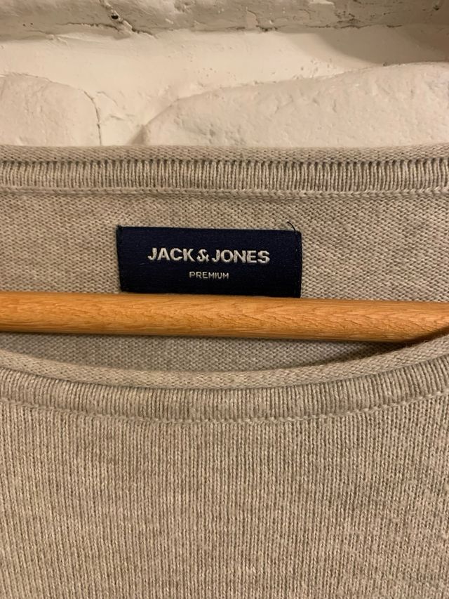 Jersey Jack & Jones rayas azules y beige