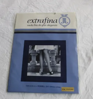 2 Pares de Medias grises costura para liguero