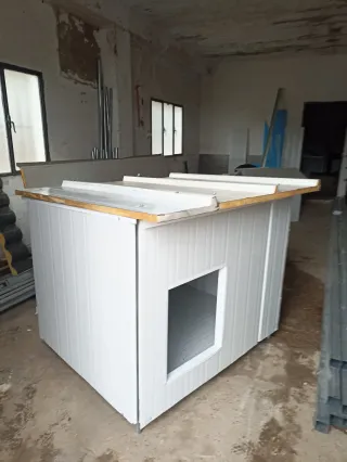 Fabricacion Caseta Perro Grande Blanca