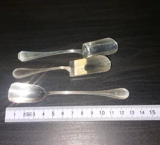 Set 3 cucchiaini zucchero argento 800