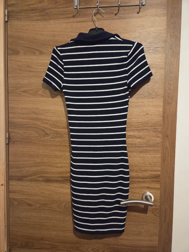 Vestido H&M Rayas Azul y Blanco Talla XS