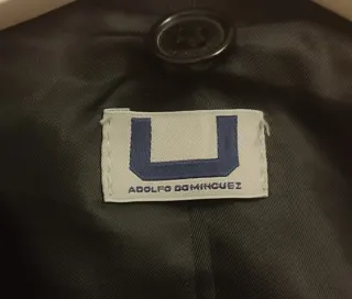 Americana Adolfo Domínguez Gris y Negra