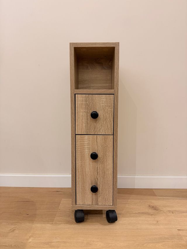 Mueble auxiliar con ruedas 3 compartimentos