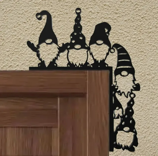 Adorno Gnomos para puerta