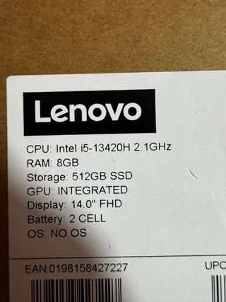 Ordenador Lenovo Negro/Marrón