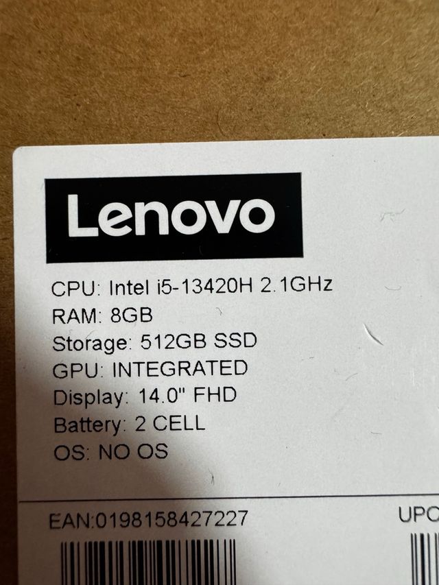 Computer portatile Lenovo Nero/Marrone