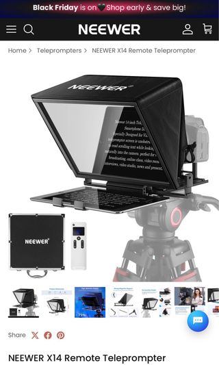 Teleprompter NEEWER X14 con control remoto