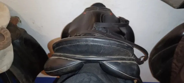 Montura de caballo negra