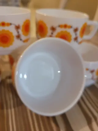 6 Tazas Arcopal Soleil vintage perfectas