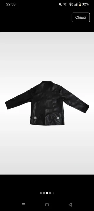 Giubbino Zoteno Pelle XXL Nero