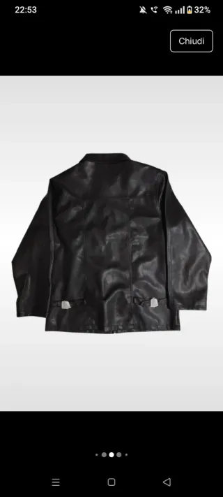 Giubbino Zoteno Pelle XXL Nero