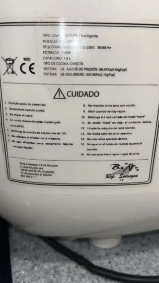 Robot de Cocina Chef 2000 Turbo Inteligente