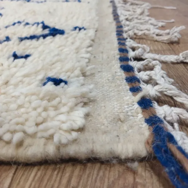 Alfombra Beige y Azul Lana