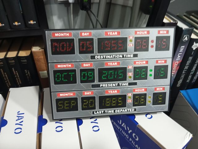 Lightbox Delorean Regreso al Futuro