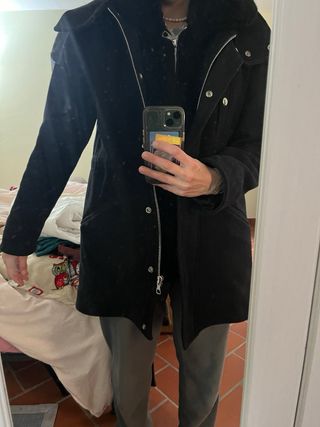 Giubbotto lana con gilet ecopelliccia