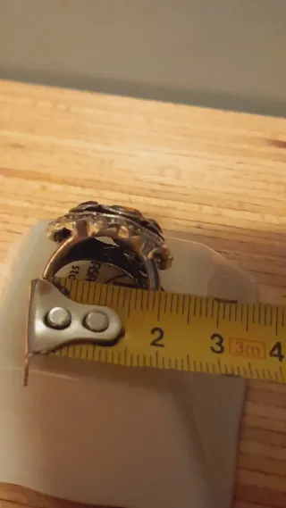 Anillo Acero Inoxidable Piedras Multicolor