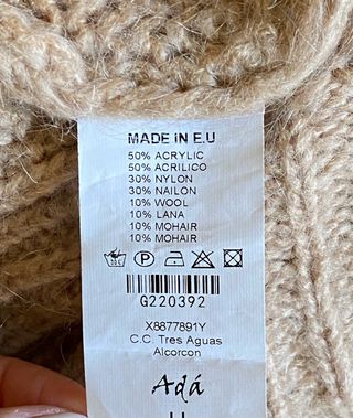 Jersey Adá lana/mohair talla única beige