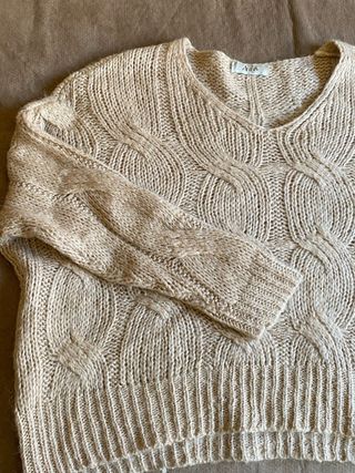 Jersey Adá lana/mohair talla única beige