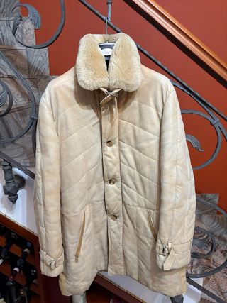 Cappotto in vera pelle vintage