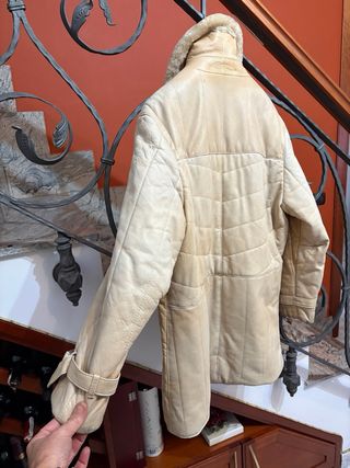 Cappotto in vera pelle vintage