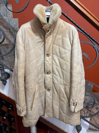 Cappotto in vera pelle vintage