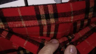 Pantaloni ragazza quadri rossi Tg 38/39