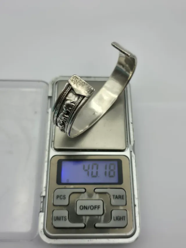 Pulsera de plata 925 con elefantes