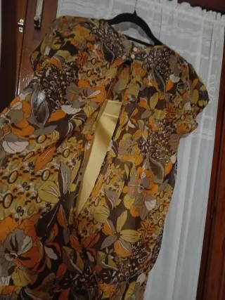 Blusa manga corta estampada