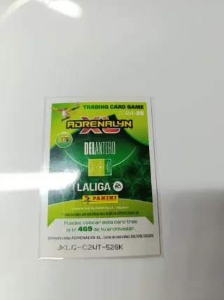 Carta Balón de Oro Julián Álvarez Panini