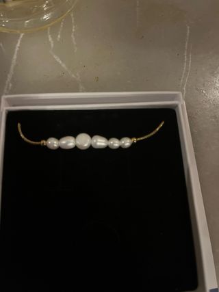 Pulsera Luamaya de perlas color Oro