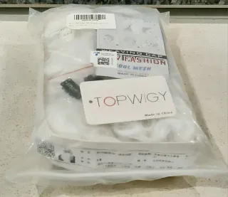 Peluca y Barba Papá Noel Blanca