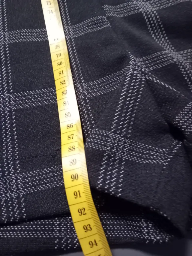 Macacão longo com estampa xadrez