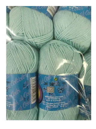 Lote 50 ovillos algodón acrílico 50gr manualidades