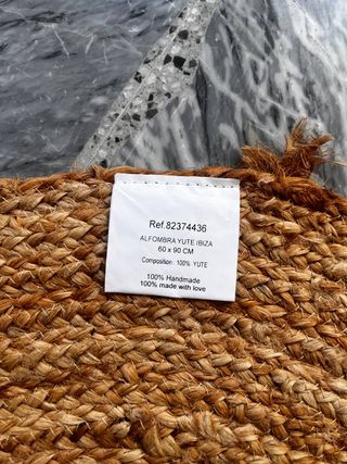 2 Tappeti ovali in juta beige/marrone