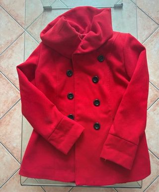 Cappotto donna elegante rosso